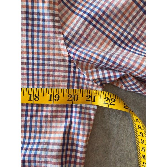 CROWN & IVY Mens Stretch Button Down Plaid Long Sleeve Size‎ Medium - Picture 4 of 6